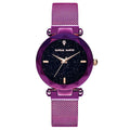 Wholesale Luxury Women Rhinestone Analog Quartz Movement Stainless Steel Mesh Band Waterproof Wrist Watches