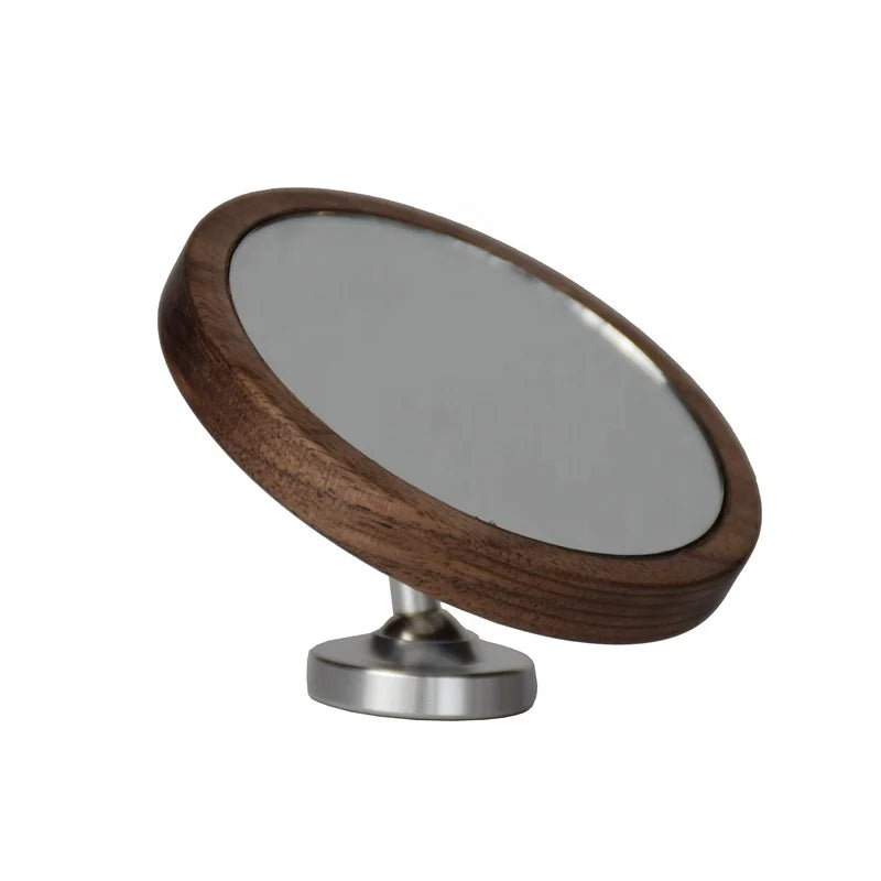 Z Inspection Tools Circular Inspection Mirror Magnetic Base Multi Angle Ball Joint Espresso Shot Mirror BP201