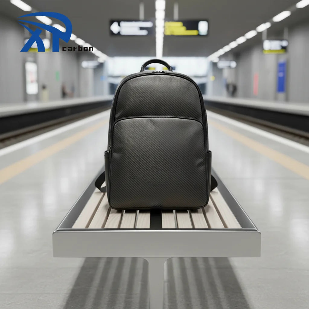 Factory Wholesale New Arrival Carbon Fiber Backpack Travel Trolley Bag