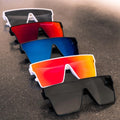Lmamba 21041 Factory Custom Logo Oversized Square Sunglasses Men Women High Quality Mirror Lens Sun Glasses