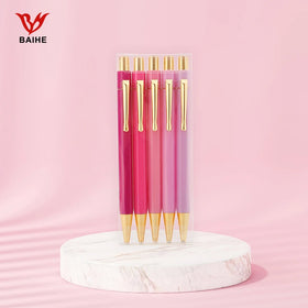 Wholesale Hexagonal Pen Pastle Ballpoint Pen Custom logo Pen Box Sets