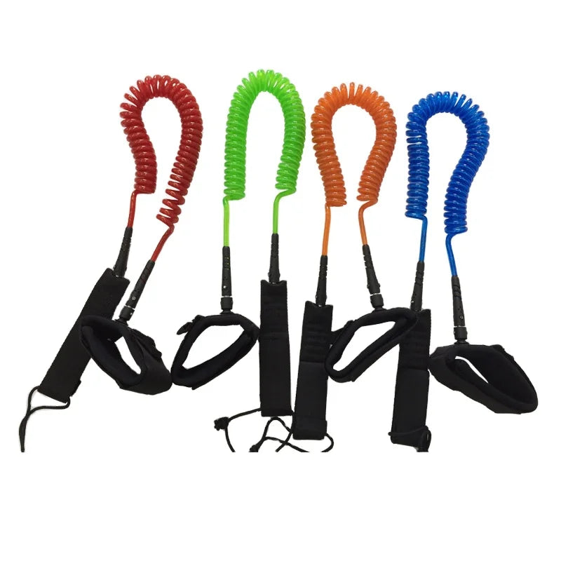 Yonk 11ft Coiled Surf Board Paddle Foot SUP Leash Leg Ropes for Paddling & Surfing