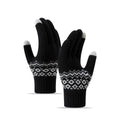Knitted Wool Gloves Warm and Fleece Touch Screen Outdoor Sports Gloves