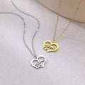 SC New Style Simple Stainless Steel Mother's Day Necklace Gift Trendy Heart Pendant Necklace Stylish Gold Silver Mama Necklace