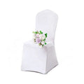 Wholesale Chair Decoration Wedding House Chaise Mariage White Chair Covers Polyester Spandex Stretchable Dinning Chair Cover