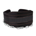 2024 Custom Logo Comfortable  Gym Equipment Weighted Chain Waist Support Weightlifting Pull-up Dipping Belt with Chain