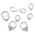 Spot Wholesale 304 Stainless Steel Handcuffs Buckle Personality Pendant Luggage Key Chain Necklace Buckle Accessories