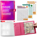 Wholesale 100 Envelope Savings Challenge Binder A5 PU Leather Budget Binders with Inserts Money Saving Wallet for Budgeting
