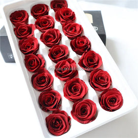 SZ295 High Quality Small Preserved Roses Flower Heads Gift Box-Eternal Long Lasting Decor for Mother's Day & New Year