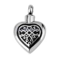 Cremation Heart Urn Memorial Necklace Heart Pendant Stainless Steel wings Ashes Holder Keepsake Jewelry Celtic Claddagh Angel