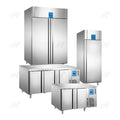 Commercial Standing Stainless Steel Freezer Double-door Air-cooled Refrigerator Upright Freezers