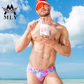 MLY Wholesale Custom Sublimation Swim Brief Printed Swimwear Men Swim Trunk