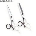 Professional 5.5'' 6" AQIABI 440C Stainless Steel Sharp Blade Right-Handed Hair Cutting Barber Salon Thinning Shears White A9019
