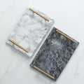 Custom Hotel Products Natural Stone Marble Serving Tray Home Decoration