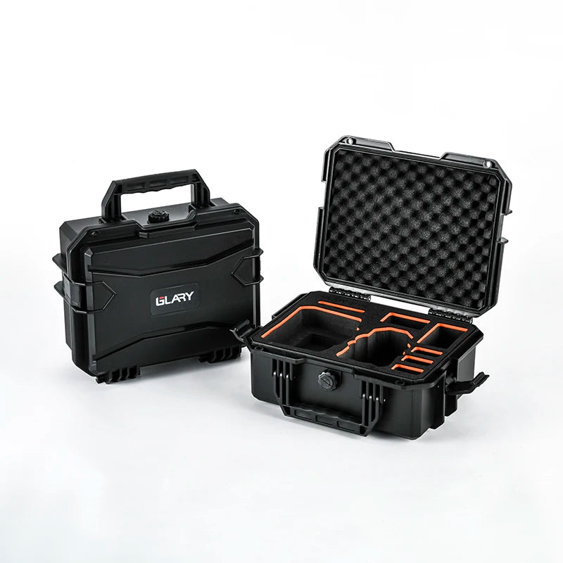GLARY Professional UAV Drone Hard Remote Controller Case Storage Box with Foam Waterproof Plastic Drone Equipment Case