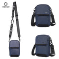 OZUKO 9732 Fashion Crossbody Sling Chest Pack Water-Resistant Polyester Bag Dual Pockets for Running Daily Use Zipper Closure
