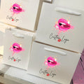 Paper Shopping Bag Make Your Own logo for Makeup Cosmetic Luxury Clothing Packaging Gift Carrier Bag