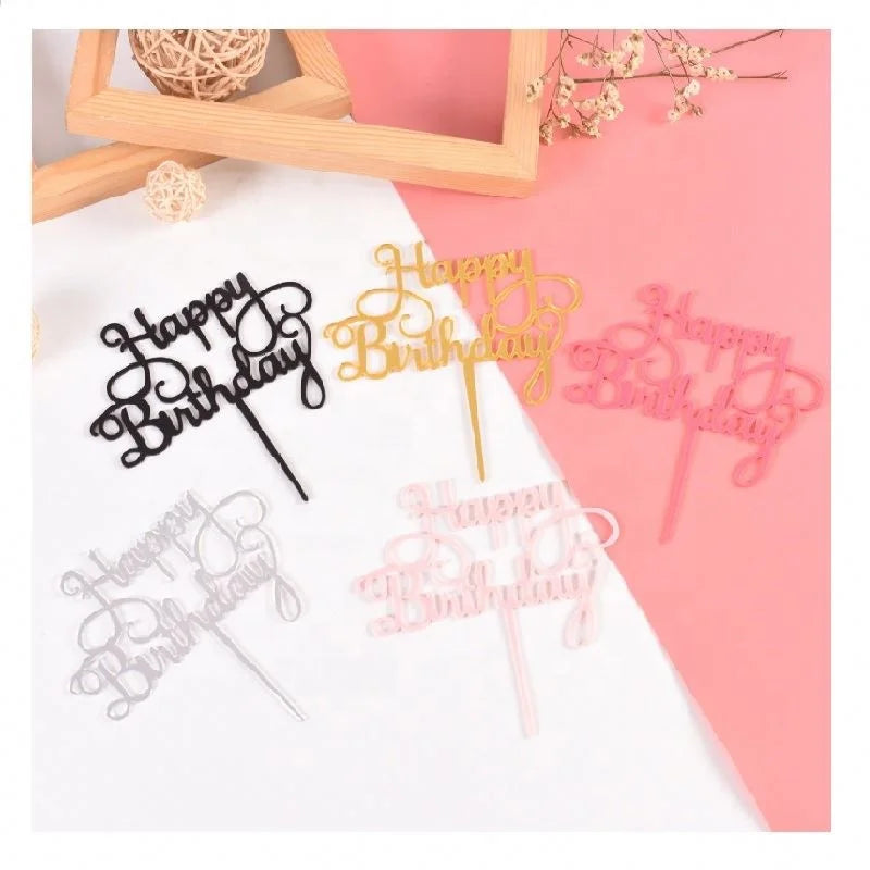 Happy Birthday Party Cake Topper Cake Decoration