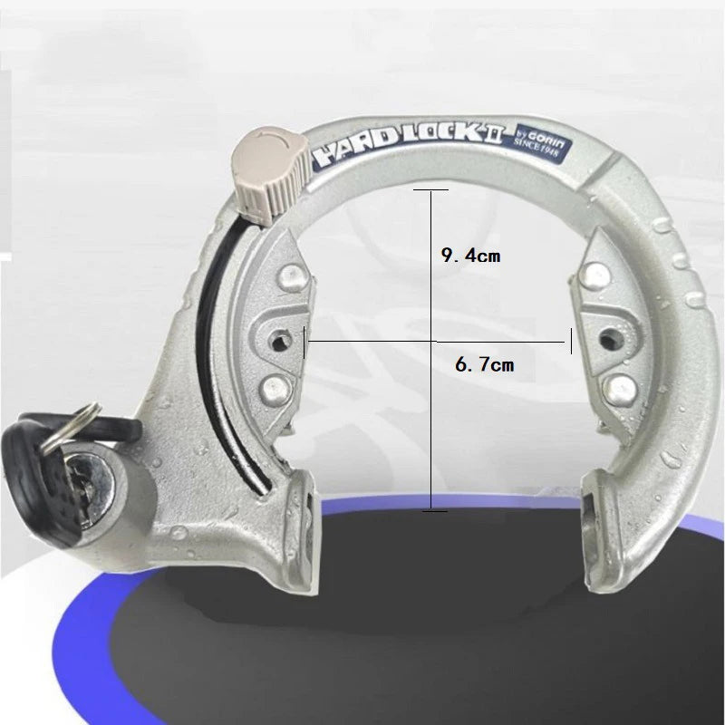 2023 O-Shape Bicycle Lock Aluminum & Stainless Steel Deadbolt Horseshoe Crab Pliers New Bike Security Measures