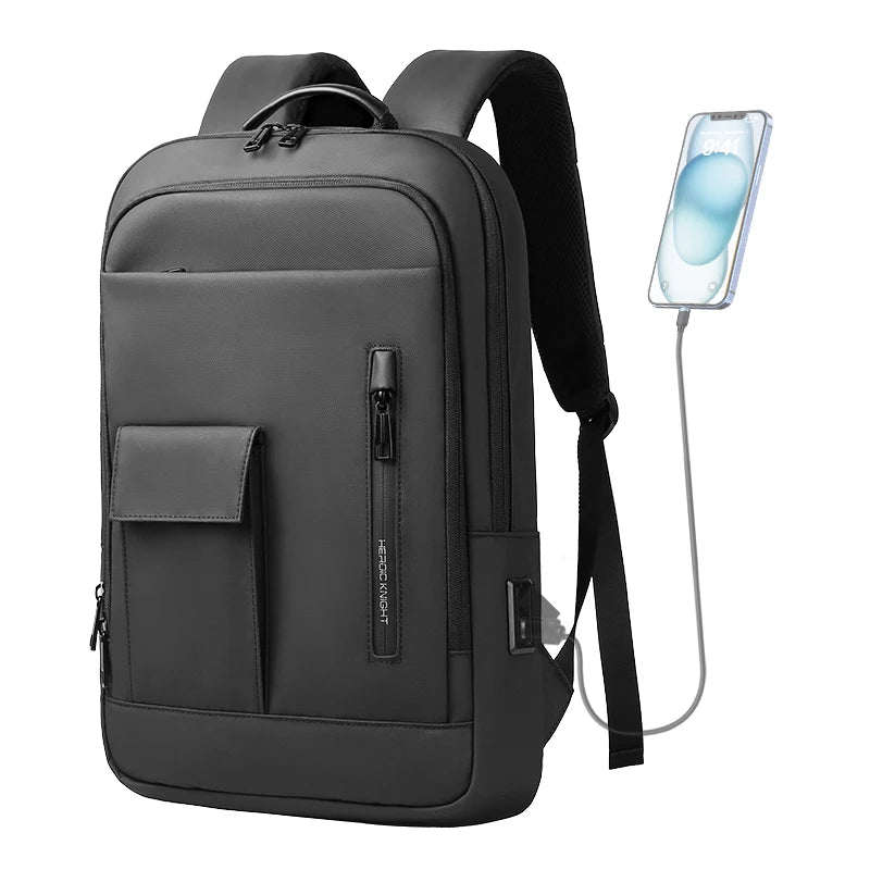 HEROIC KNIGHT Business Backpack with Usb Port Laptop Business Backpack Bags for Men Women Mini Pocket Notebook Computer