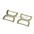 Stock Supply 25mm 1.0inch 4 Colors Good Quality Metal Double D Ring Buckle for Leather Bag