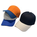Outdoor Sporty 6-Panel Two-Tone Dad Hat Cotton Twill Washed Baseball Cap UPF Sun Protection Workout and Race Day Running Caps