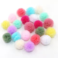 Hairball 2mm 2.5mm 3mm 3.5mm Handmade Hair Ball Hat With Rubber Band