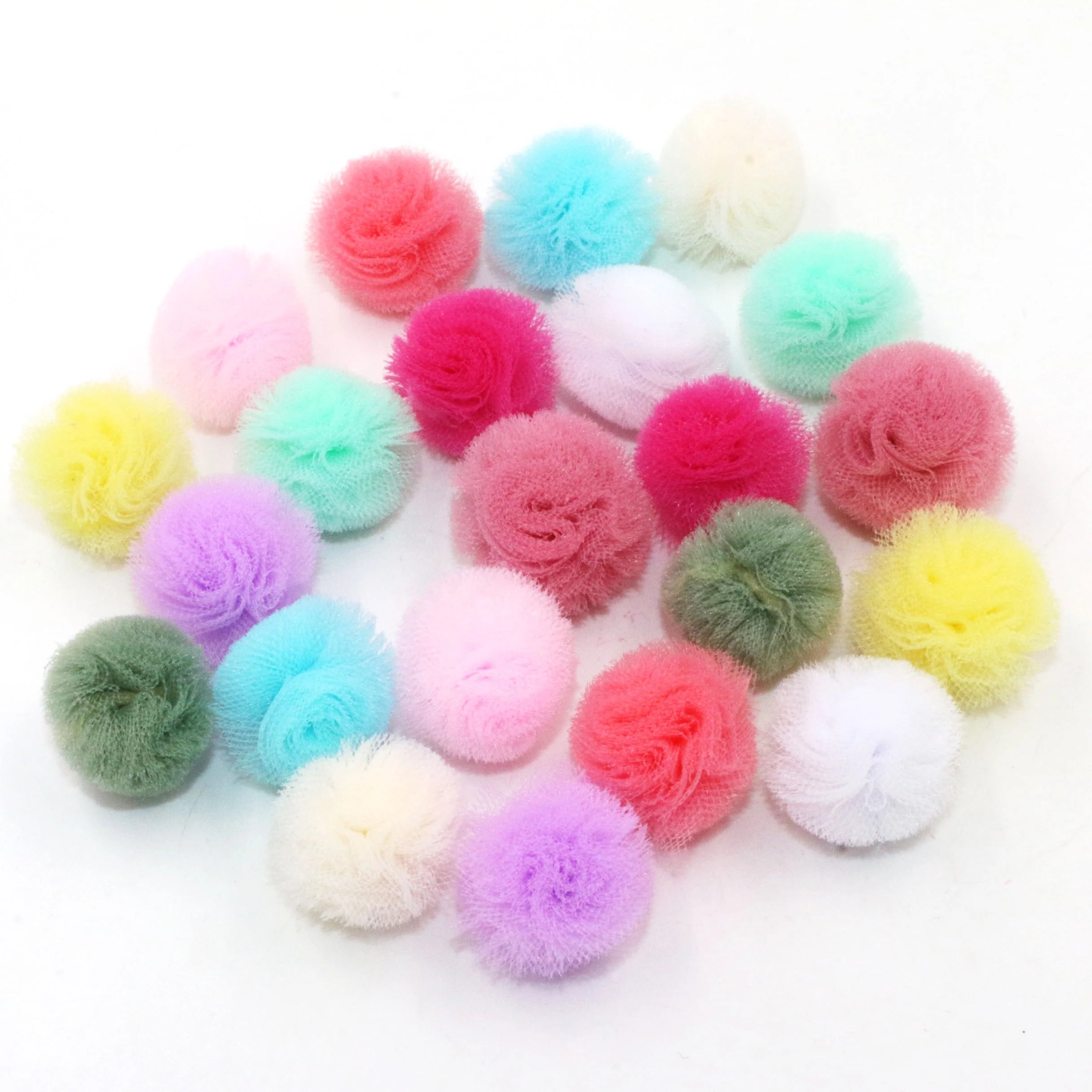 Hairball 2mm 2.5mm 3mm 3.5mm Handmade Hair Ball Hat With Rubber Band