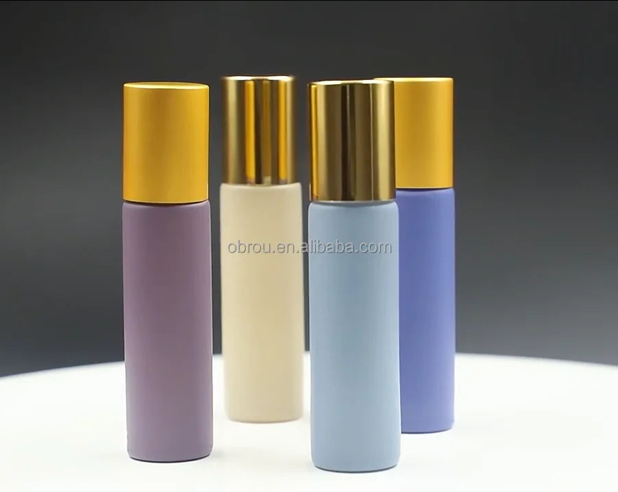 Message Cosmetic Hair Perfume Essential Oil Roll on Bottle Olive Cuticle Beard Oil Roller with Glass Dropper for Packaging Usage