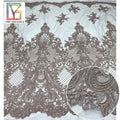 Luxury New Arrival Cord Lace Mesh Sequins Embroidery Lace Fabric for African Wedding Dress