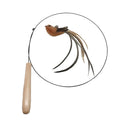 Bird Shape Bunny Shape Steel Wire  Cat Teaser Toy with Wooden Rod