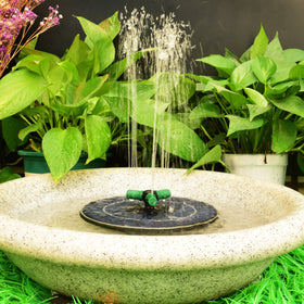 Dropshipping 3.5W Solar Water Fountain Pump Suitable for Bird Bath Tub Solar Water Pump Floating Spring Built-in 600 MAh Battery