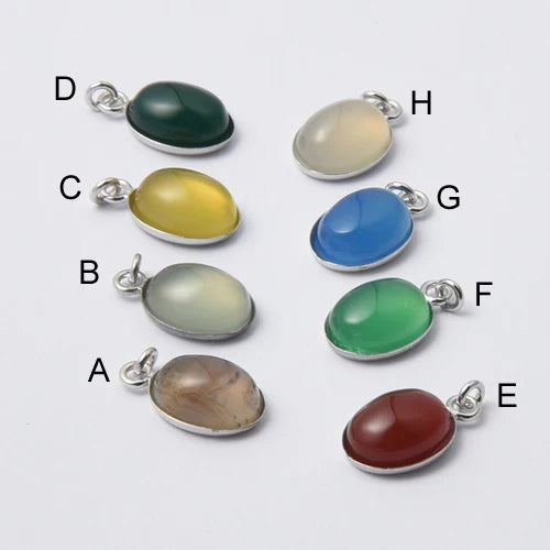 Beadsnice Sterling Silver Gemstone Pendant Sold by PC Jewelry Making Findings Supplies