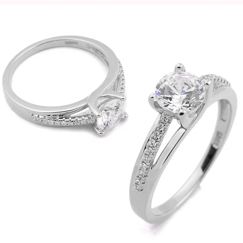 Latest Ring Jewelry Women Engagement Ring 925 Sterling Silver Wedding for Ladies