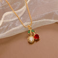 Mutil Chain 18K Gold Plated Stainless Steel Ladies Necklace Clover Women Layered Women Trendy Necklaces