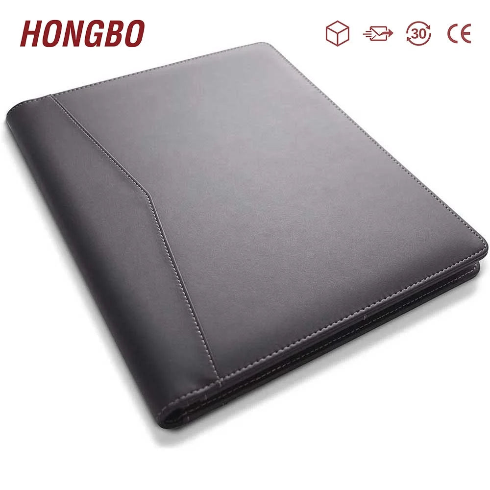 Unisex Letter-Sized Padfolio Resume Portfolio Folder Legal Document Organizer with Business Card Holder and Writing Pad