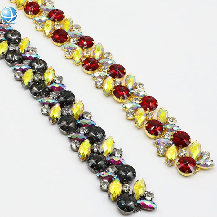 Factory Supply Trimming Rhinestones Chain Sew on Clothing Dress Hat Bags for Lady