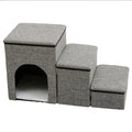 Hot Sale Storage and Condo Foldable Pet Stairs Steps for High Bed  Couch and Window Sill Non-Slip Ramp Ladder for Cats and Dogs