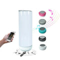 18oz Sublimation Bluetooth Speaker Tumbler Stainless Steel Wireless Straight Tumblers Double Wall Vacuum Insulated Tumblers