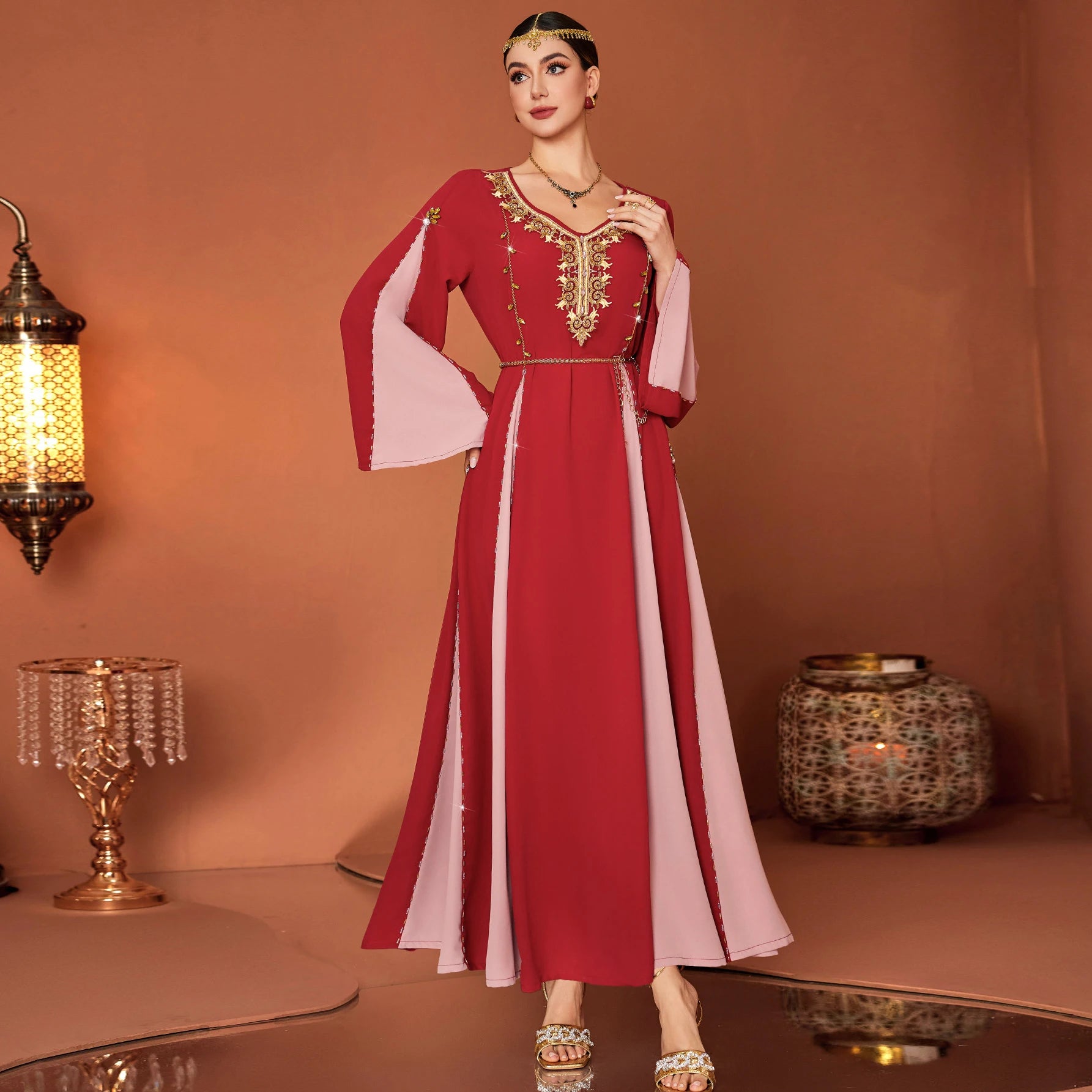 2025 Dubai Arabic Abaya Muslim Women Fashion Abaya Diamond Robe Long Dresses Islamic Clothing Elegant Evening Dress