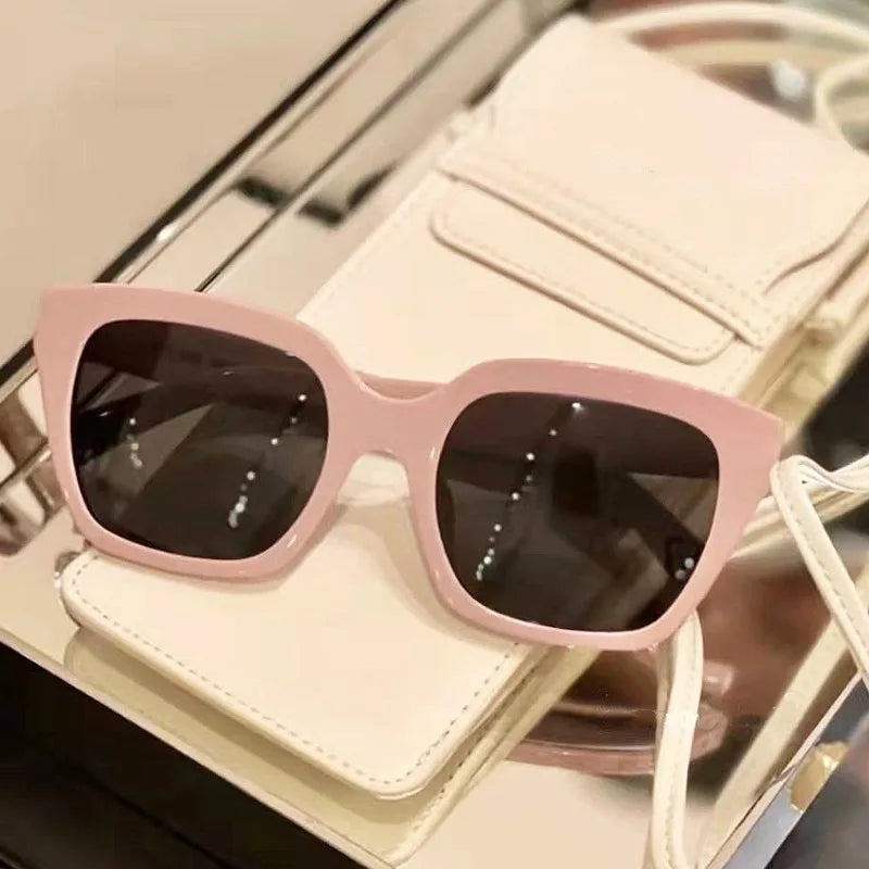 2022 Hot Selling Retro Classic Sunglasses pink Big Frame Women Sunglasses Custom logo Summer Luxury Fashion Sunglasses