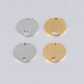 BASQUESUN Spot 20mm Round Hollow Heart-shaped Small Crown DIY Mirror Stainless Steel Customizable Engraved Pendant Accessories