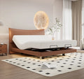 Luxurious Modern Smart Soft Bed Reclining Adjustable Height Electric Leather Bed Remote Control Metal Frame Assembled Bedroom