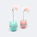 New Interactive Feather High Elastic Spring Tumbler 360 Degree Rotate Cat Tumbler Pet Toy Cat Stick
