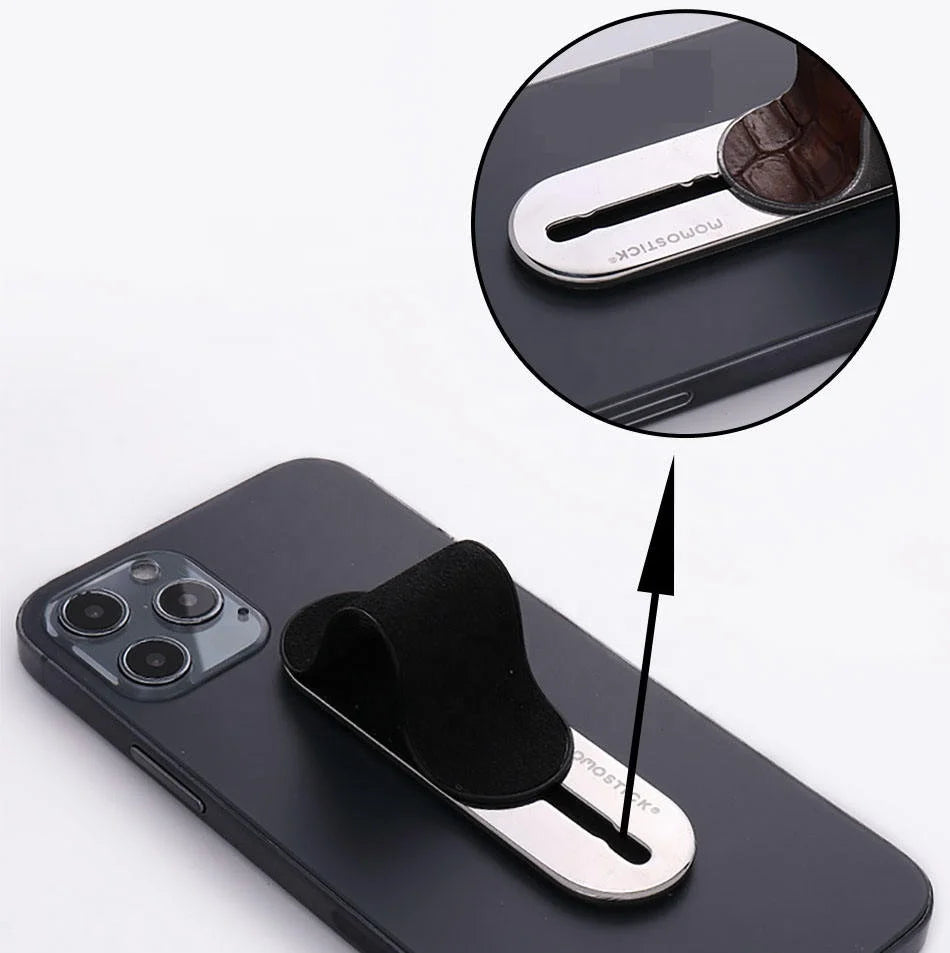 MOMOSTICK Customized Mobile Phone Holder Mini Adhesive Hand Finger Strap Grip Stand