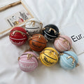 2022 Cute Mini Graffiti Basketball Design Fancy PU Material Foldable Zipper Closure Girls and Kids Messenger Bag and Handbag