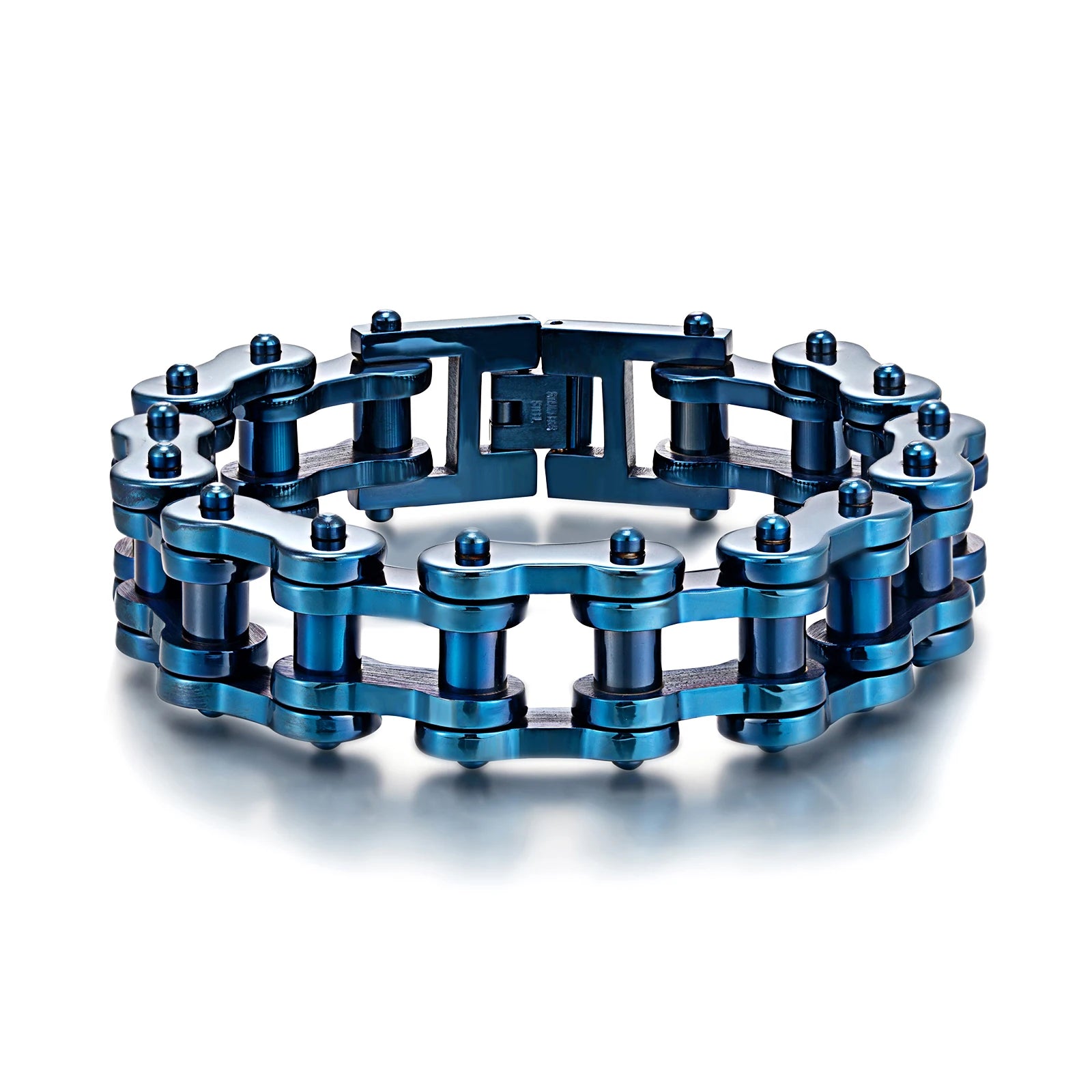 Heavy Sturdy Men Cool Bracelet Colorful Stainless Steel Motorcycle Bracelet Bike Bracelet for Man