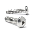 304 Stainless Steel Security Self Tapping Screw Metric & Inch Sizes Pan Round Head