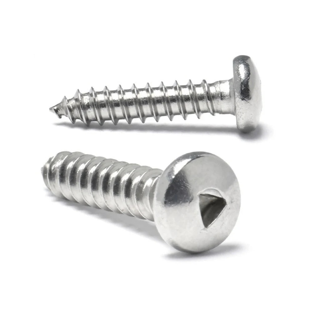 304 Stainless Steel Security Self Tapping Screw Metric & Inch Sizes Pan Round Head