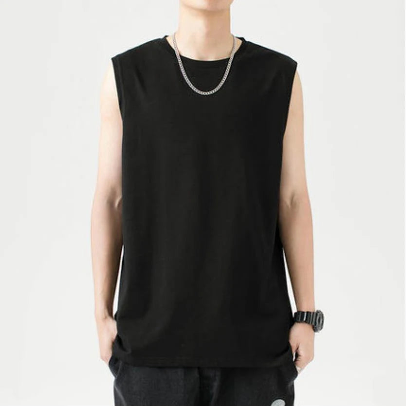 Wholesale Cheap tank Top 100% Cotton Street Wear Bodybuilding Muscle Sleeveless Gym Design Men's T-Shirts tank Top Men